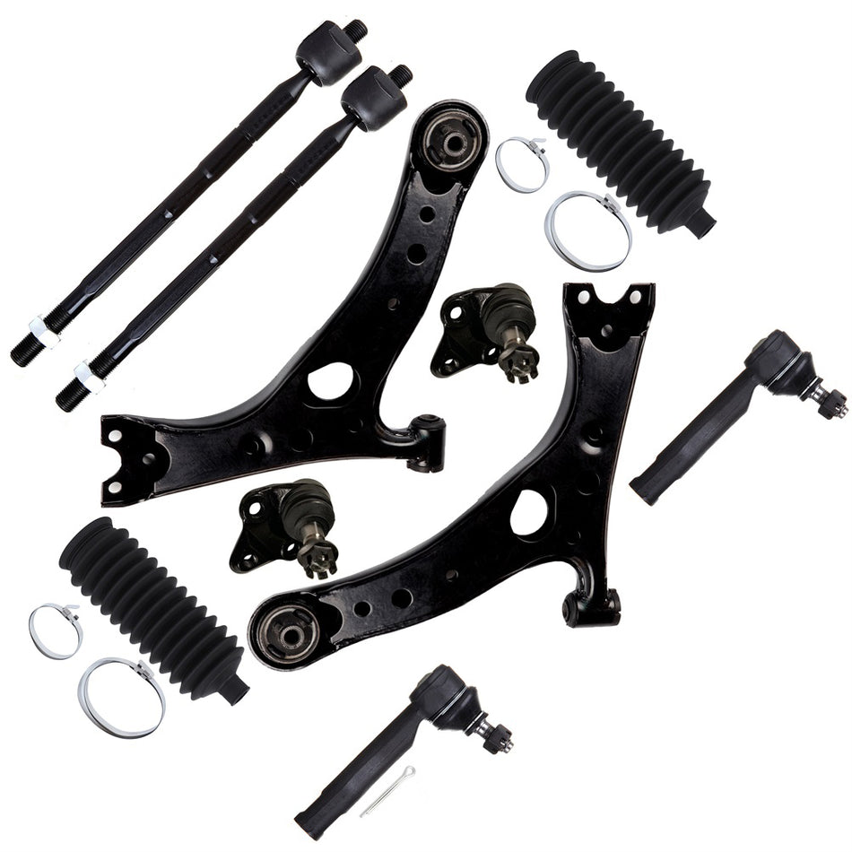 For 2001 2002 2003 Toyota RAV4 Front Control Arm And Ball Joint Tie Rod End