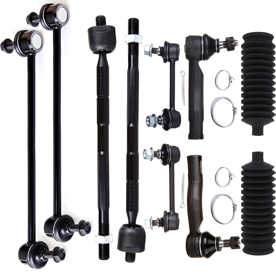 Front Rear Steering Sway Bar Tie Rod End Rack Pinion Bellow For 2001-2005 RAV4