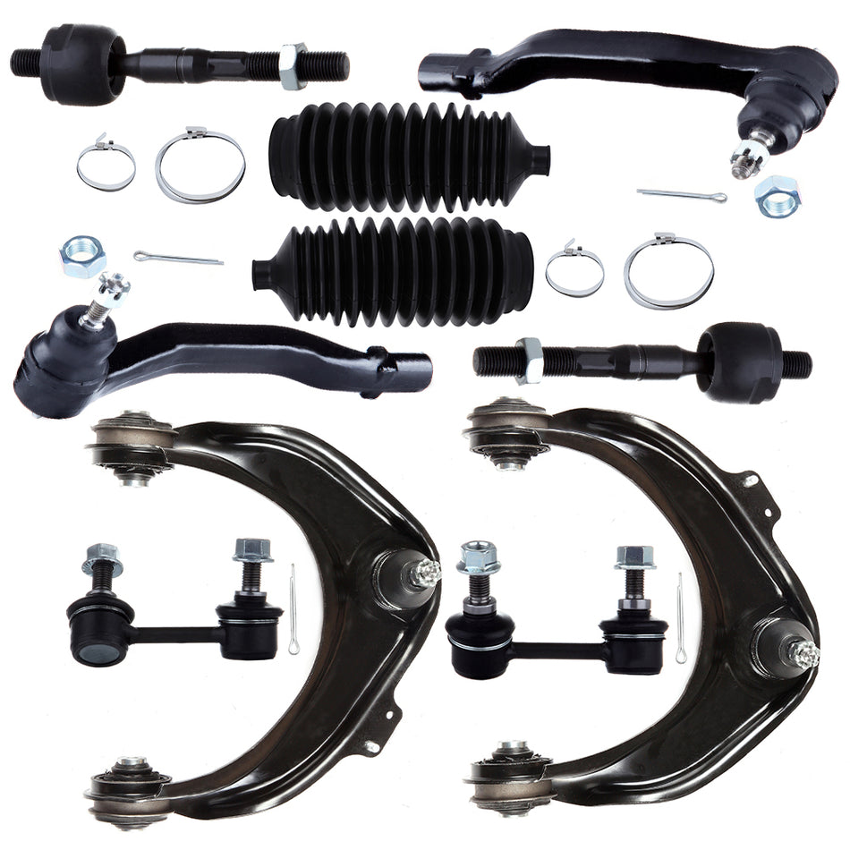 Front Upper Control Arm Tie Rod End Sway Bar Rack Bellow For 98-02 Honda Accord