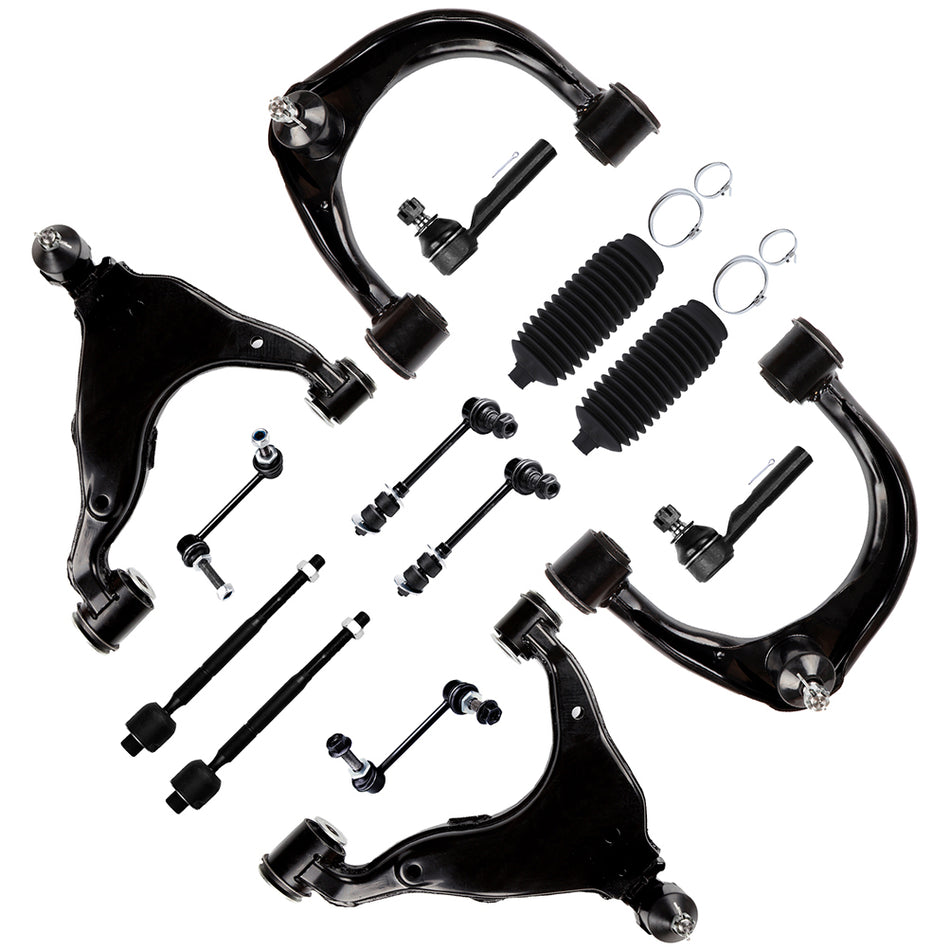 Front Upper Lower Control Arm Sway Bar For 2003-2009 Toyota 4Runner Lexus GX470