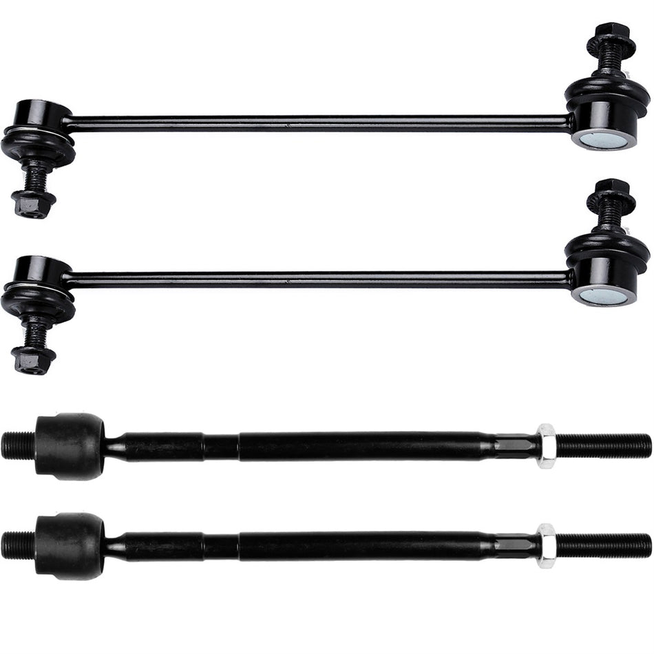 Front Steering Sway Bar Inner Tie Rod End Suspension Kit For 2007-13 Suzuki SX4