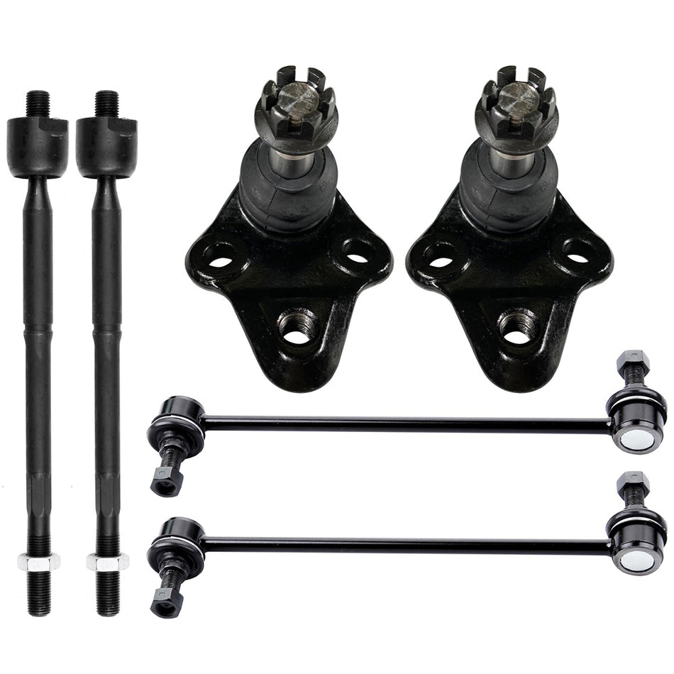 Front Lower Ball Joints Steering Sway Bar Tie Rod End For 2004-2009 Toyota Prius