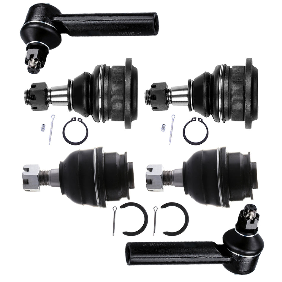 Front Lower Upper Ball Joints Steering Outer Tie Rod End For 2010-2018 4Runner