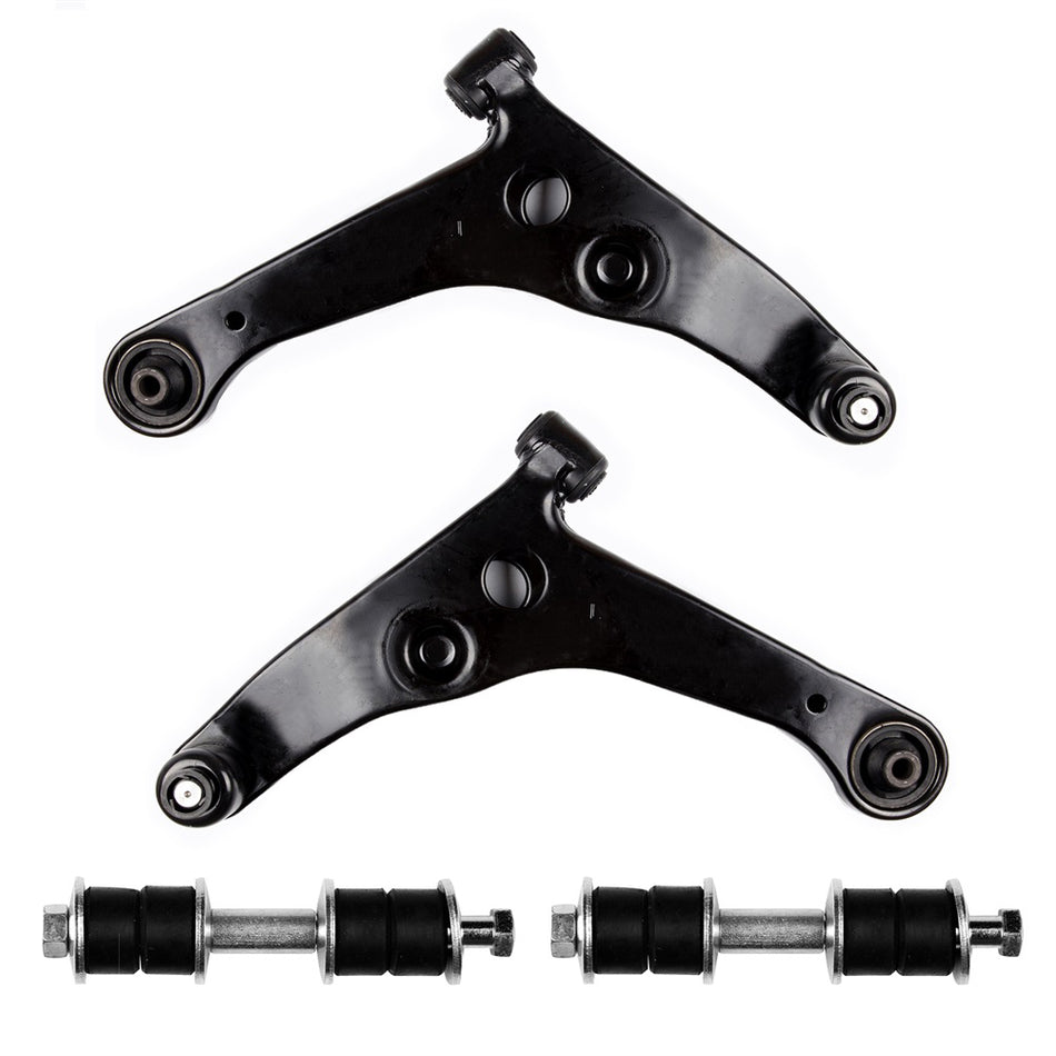 02-06 Mitsubishi Lancer Front Lower Control Arm Ball Joint Sway Bar Suspension Kit