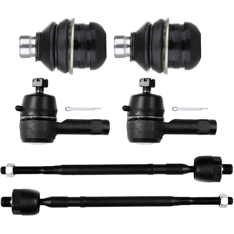 Front Lower Ball Joints Steering Tie Rod End For 02-07 Mitsubishi Lancer