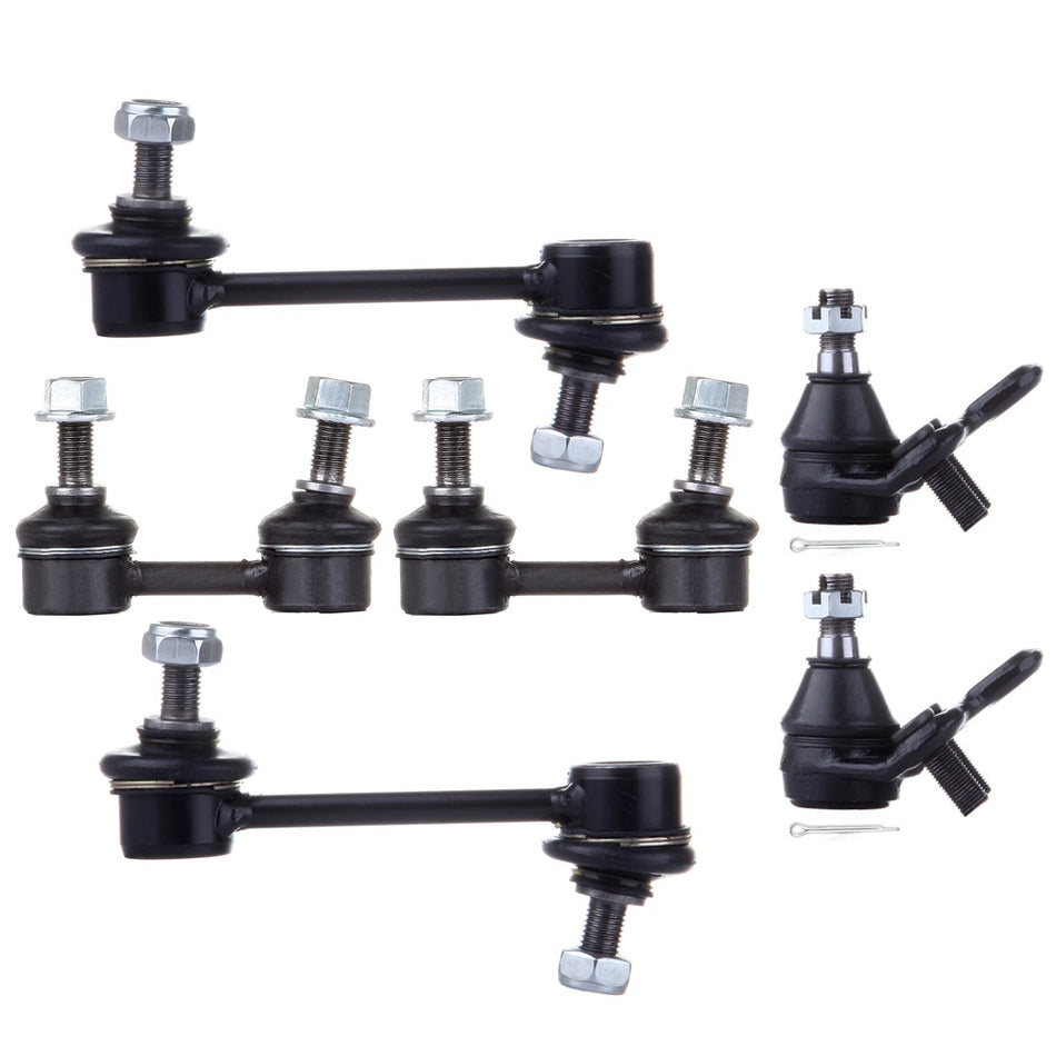 Front Lower Ball Joints Anti Sway Stabilizer Bar Linkage For 1993-1995 Geo Prizm