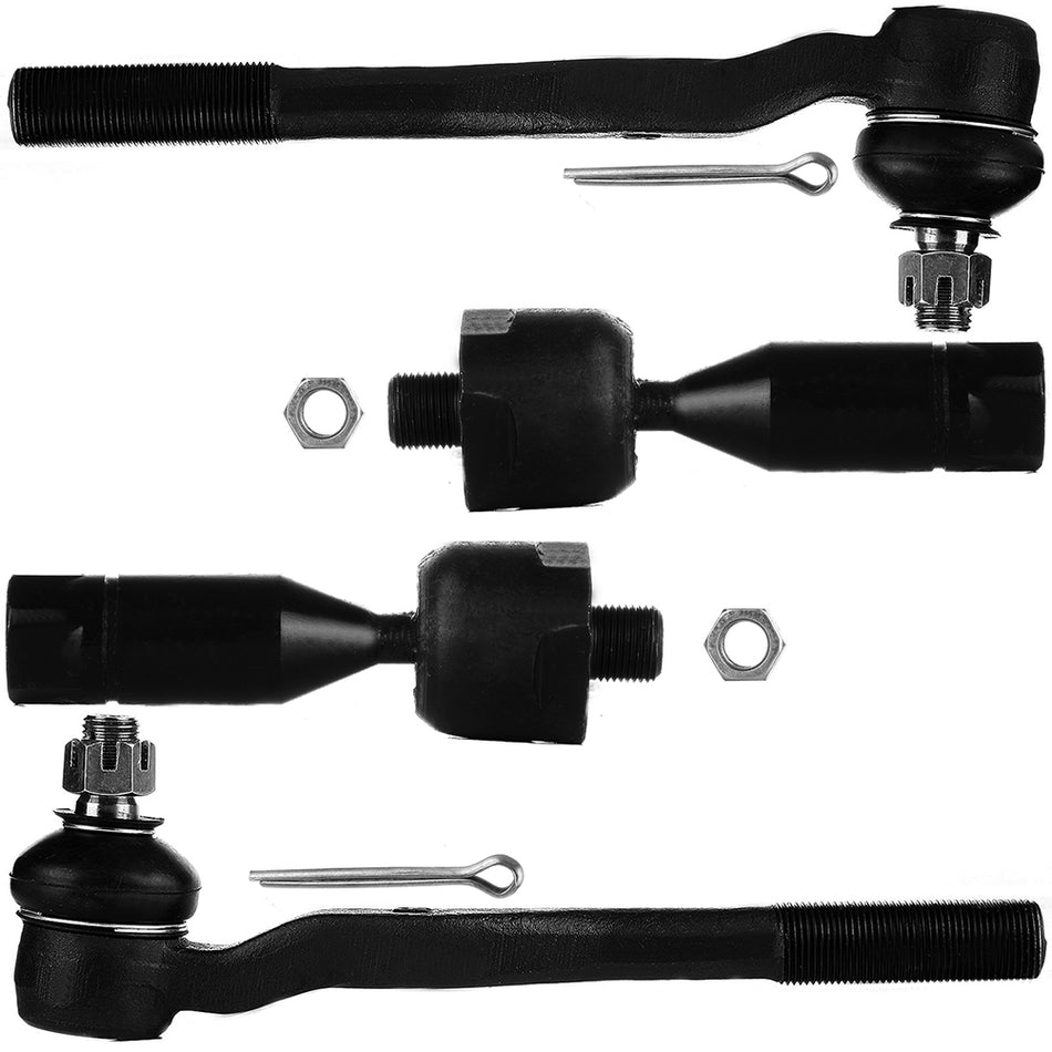 Front Steering Inner & Outer Tie Rod End Suspension For 1996-2002 Toyota 4Runner