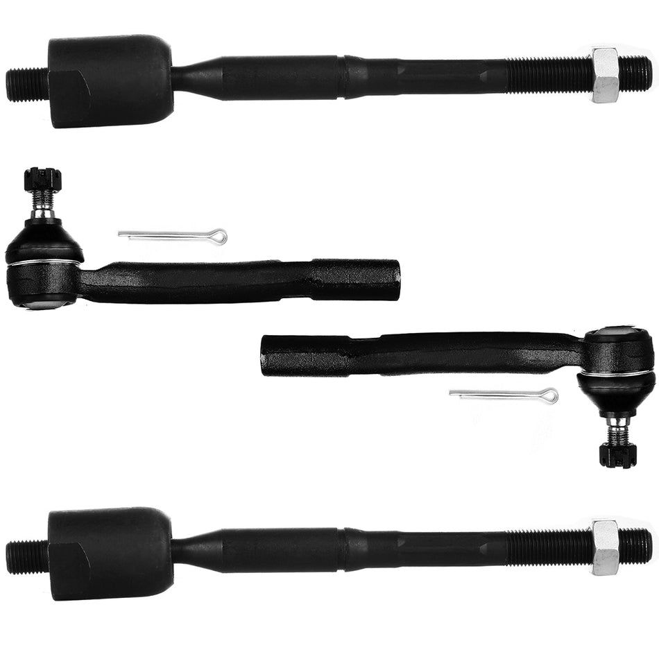 Front Tie Rod End For 02-06 Toyota Camry 02-03 Lexus ES300 Inner & Outer 4Pcs