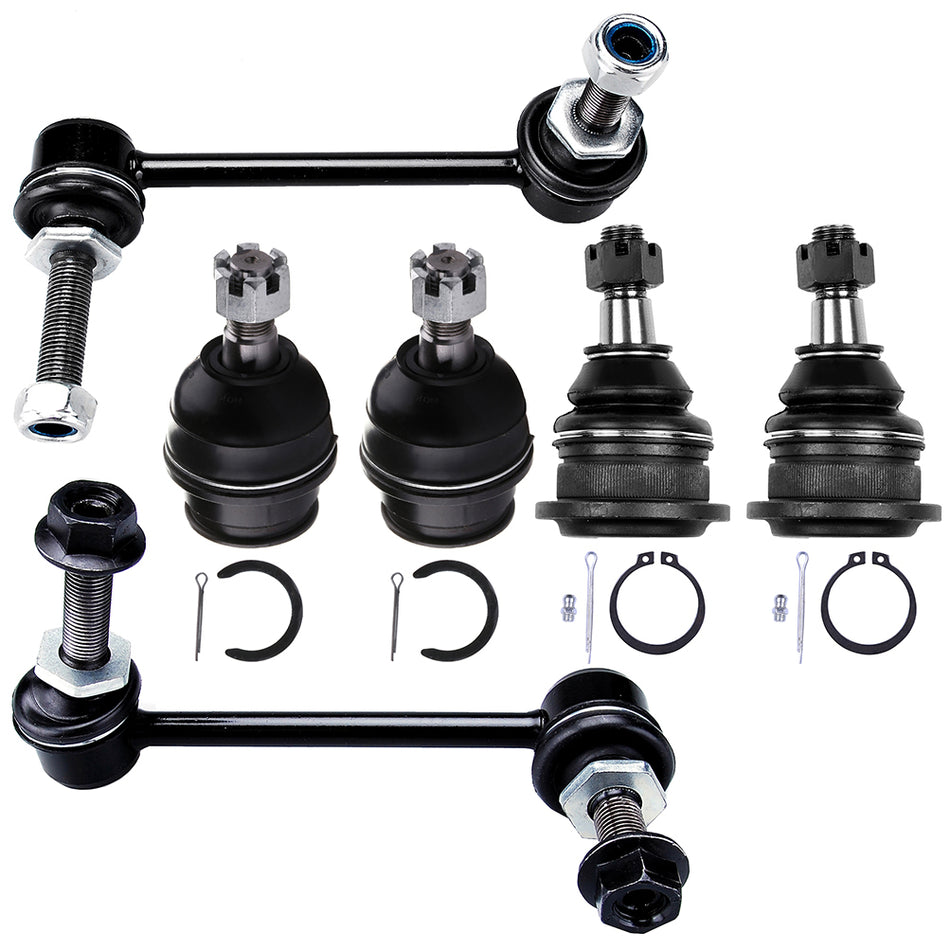 Front Ball Joints Anti Sway Stabilizer Bar Linkage For 2003-2009 Toyota 4Runner