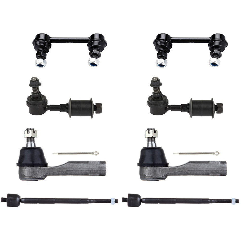 1998-2001 Nissan Altima Sway Bar End Link Tie Rod End Suspension Kits 8Pcs