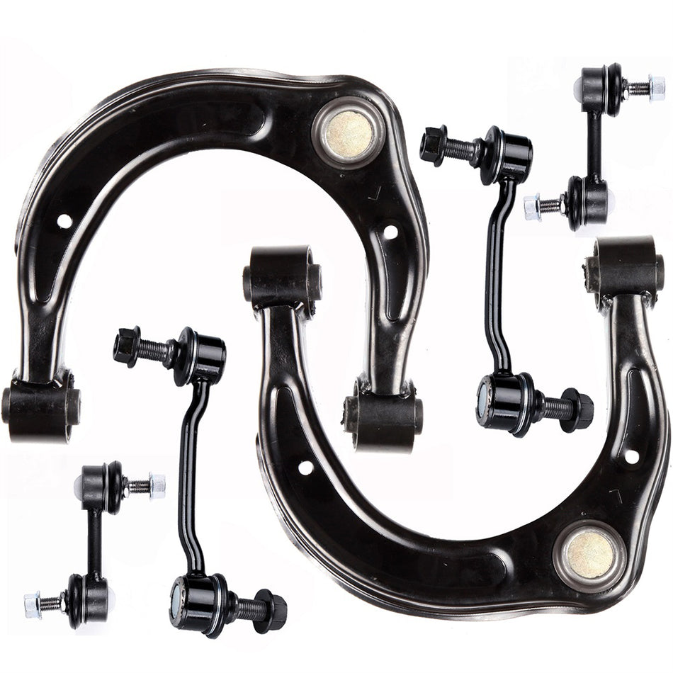 Front Upper Control Arm Ball Joint Sway Bar Suspension Kit For 06-11 Hyundai Azera 06-10 Hyundai Sonata