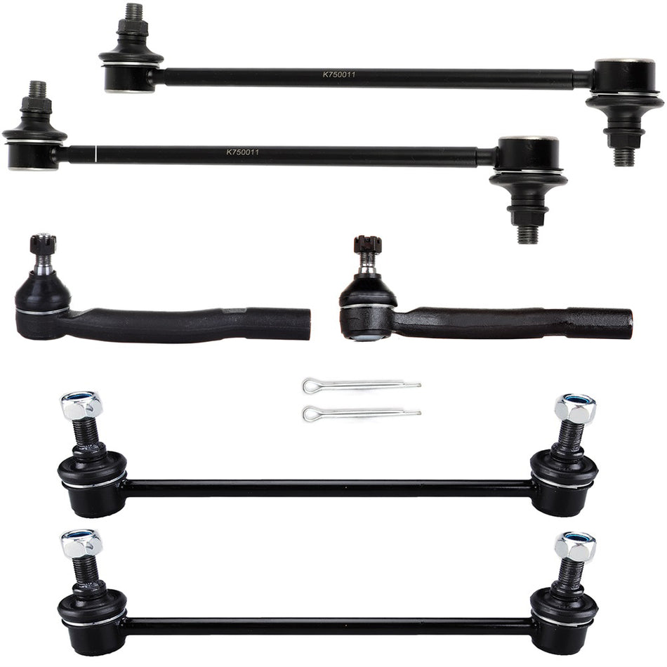 Front Rear Steering Sway Bar Outer Tie Rod End Suspension For 07-11 Toyota Camry