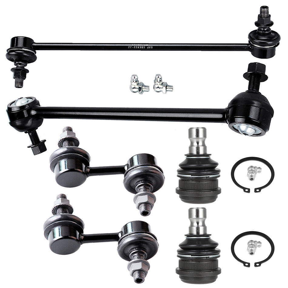 Front Lower Ball Joints Anti Sway Stabilizer Bar Linkage For 02-05 Dodge Stratus