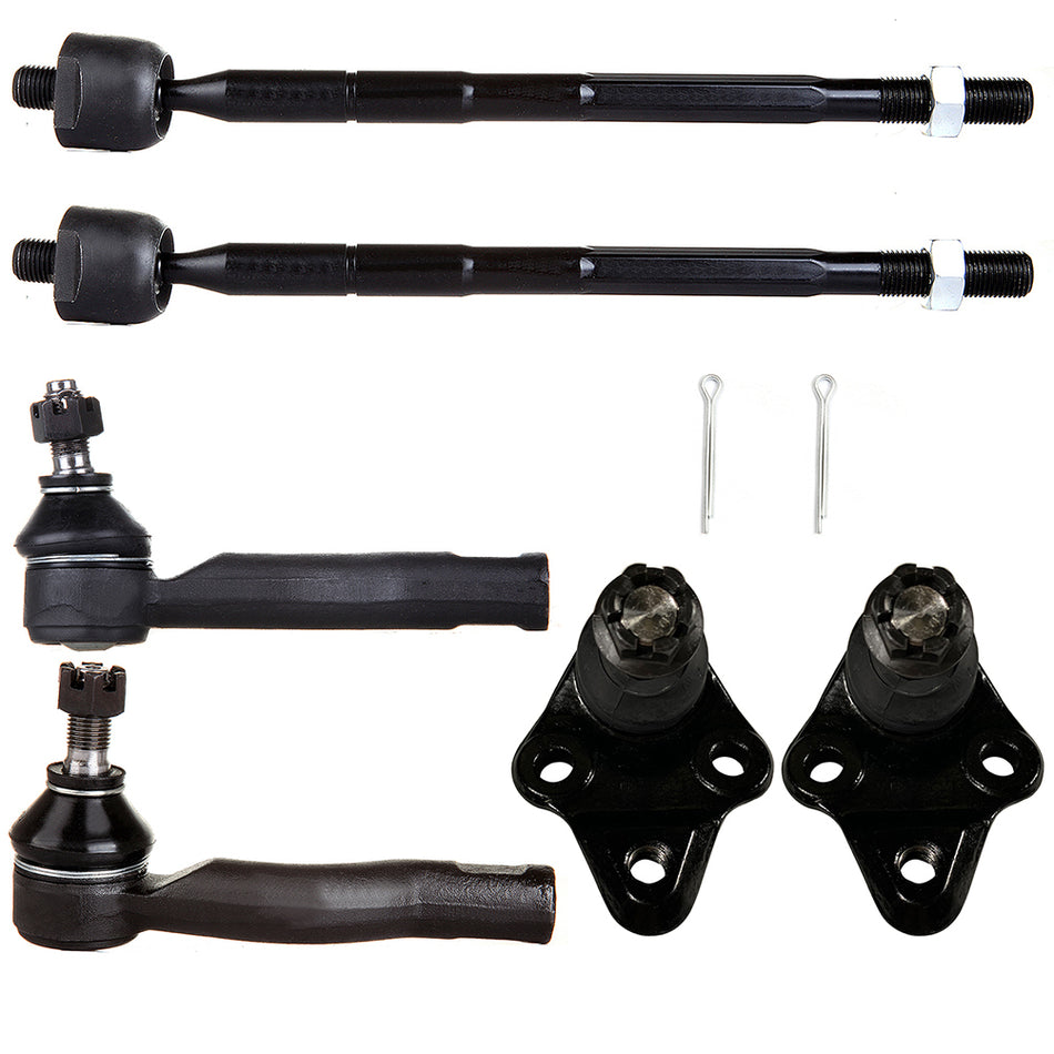 Front Lower Ball Joints Steering Tie Rod End For 2001 02 03 04 05 Toyota RAV4