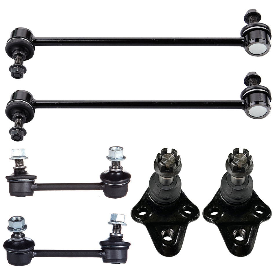 Front Lower Ball Joints Anti Sway Stabilizer Bar Linkage For 2001-05 Toyota RAV4