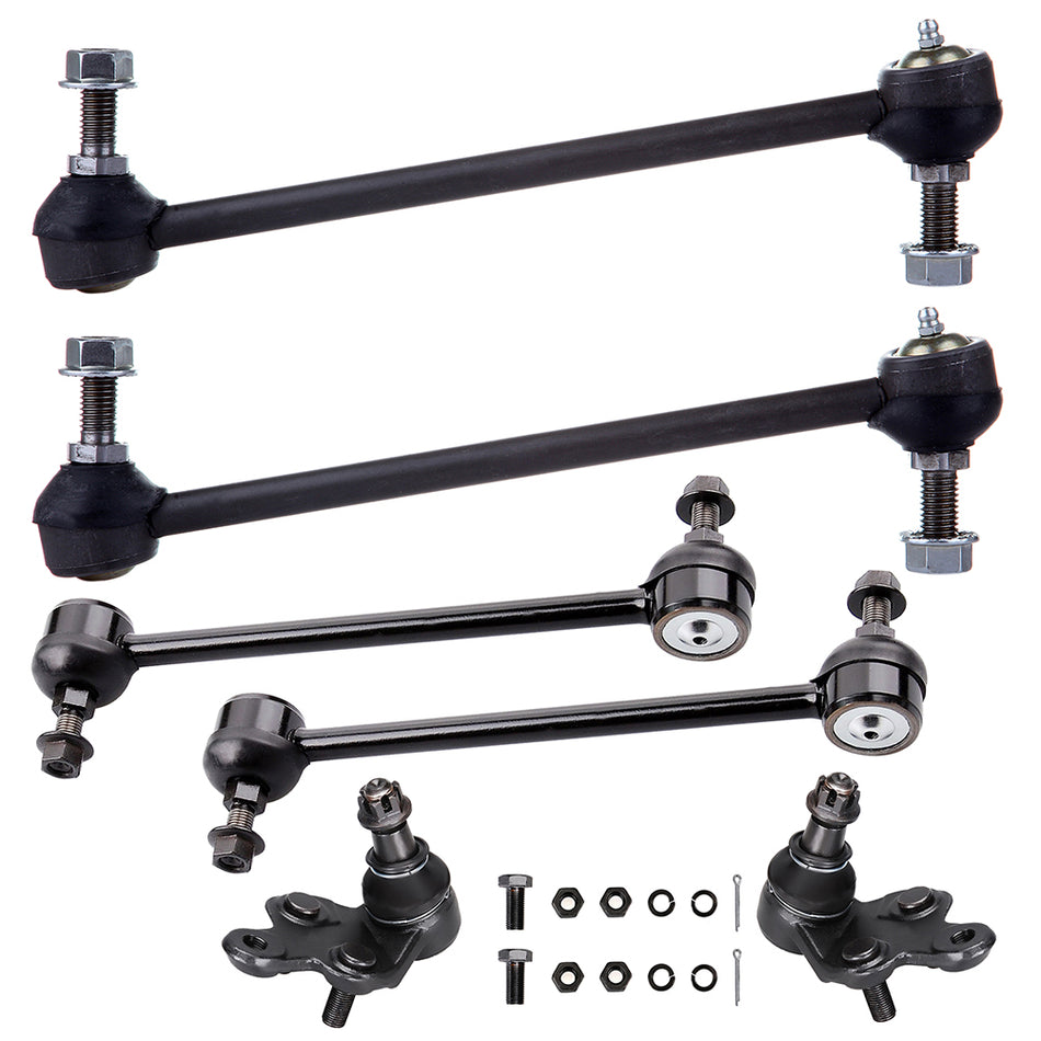 Front Lower Ball Joints Anti Sway Stabilizer Bar Linkage For 02-06 Toyota Camry
