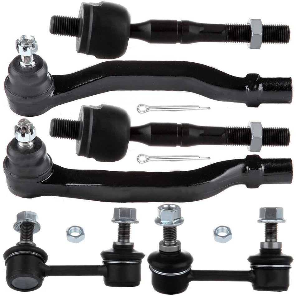 Front Steering Sway Bar Tie Rod End Suspension Kit For 1998-2002 Honda Accord