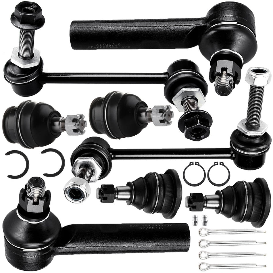 Front Ball Joints Steering Sway Bar Tie Rod End For 2010 11-2018 Toyota 4Runner