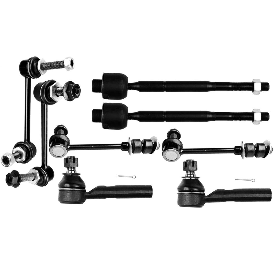 Front Rear Steering Sway Bar Tie Rod End Suspension For 2003-2009 Toyota 4Runner