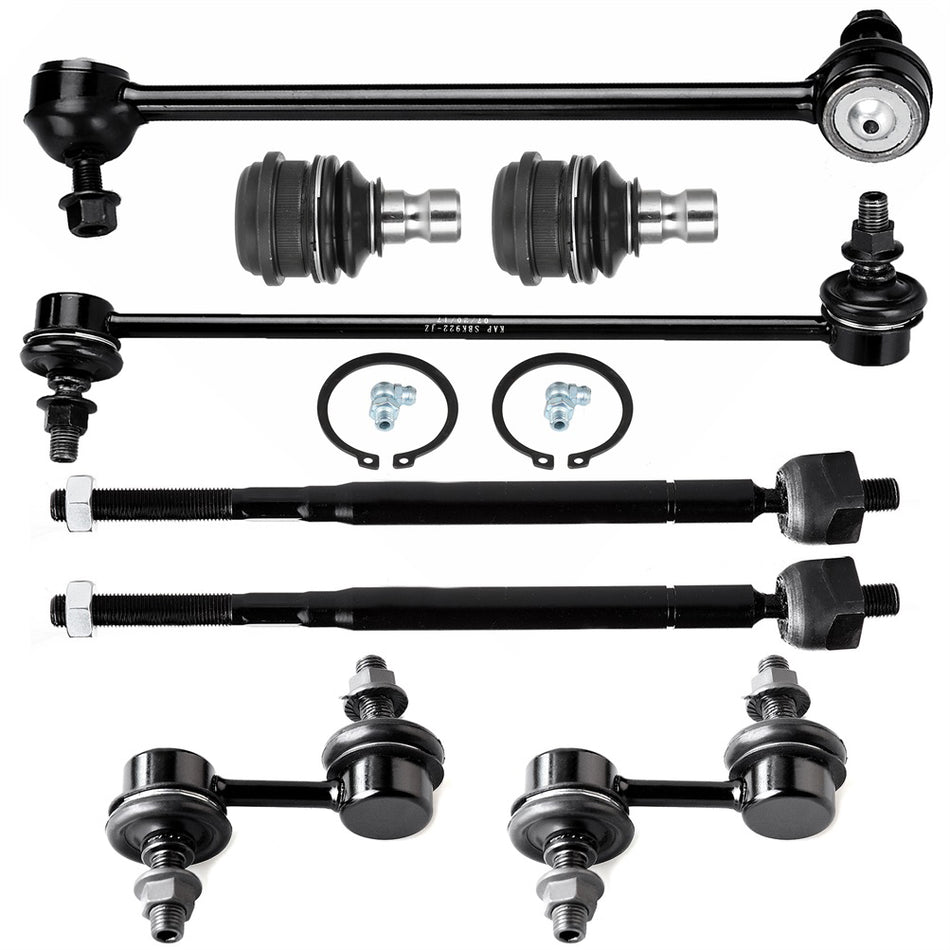 Ball Joints Sway Bar Tie Rod End Suspension Kits For 02-05 Chrysler Sebring Dodge Stratus 8Pcs