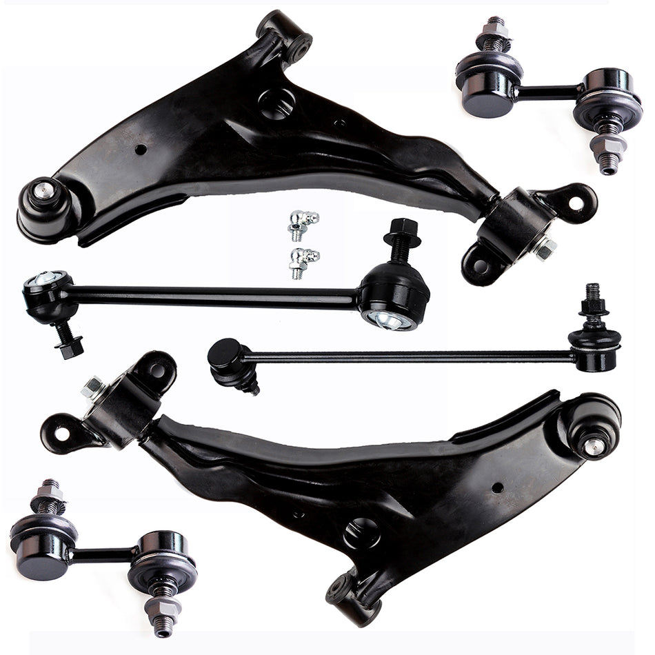 Front Lower Control Arm Ball Joint Sway Bar Suspension Kit For 02-05 Chrysler Sebring Dodge Stratus