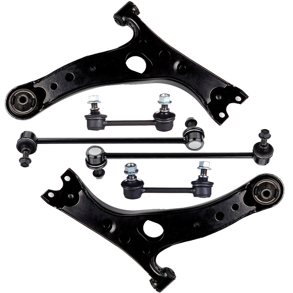 Front Lower Control Arm Sway Bar Suspension Kit For 2001 02 03-2005 Toyota RAV4