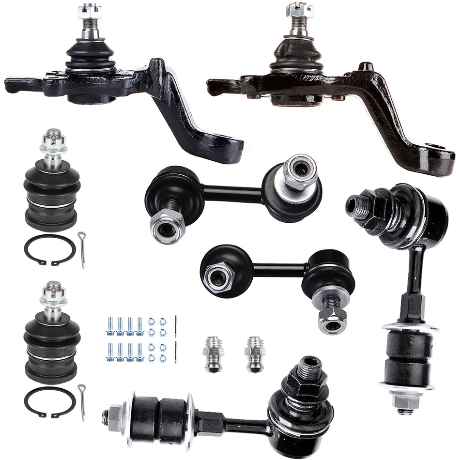 Front Ball Joints Anti Sway Stabilizer Bar Linkage For 2001-2004 Toyota Tacoma