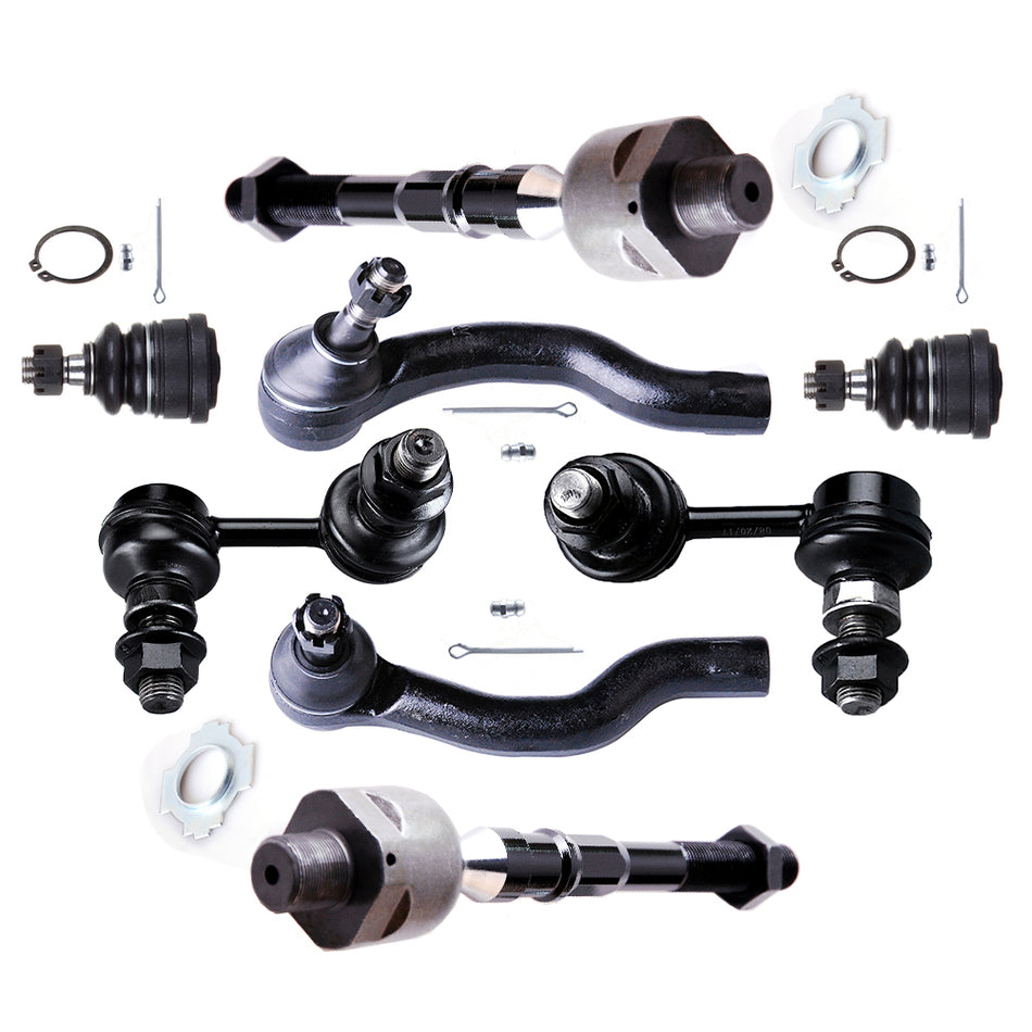 Front Upper Ball Joint Steering Sway Bar Tie Rod End For 2005-2015 Nissan Xterra