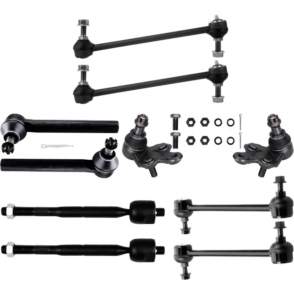 Front Lower Ball Joint Steering Sway Bar Tie Rod End For 04-07 Toyota Highlander