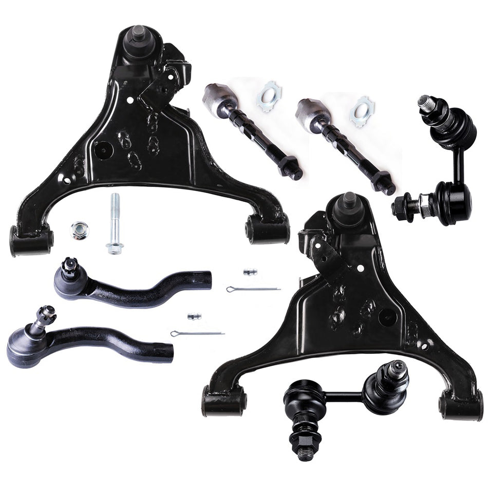 Front Lower Control Arm Tie Rod End Sway Bar For 2005 06 07-2016 Nissan Frontier