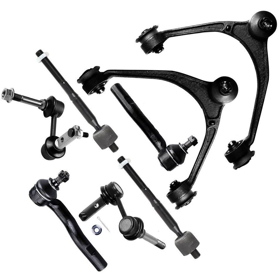 8x Front Upper Control Arm Tie Rod End Sway Bar For 1998-2005 Lexus GS300 GS430