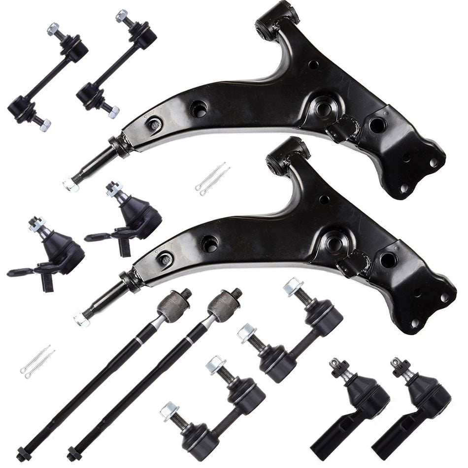 For 1993-1995 Toyota Corolla Front Rear Control Arm And Ball Joint Tie Rod End