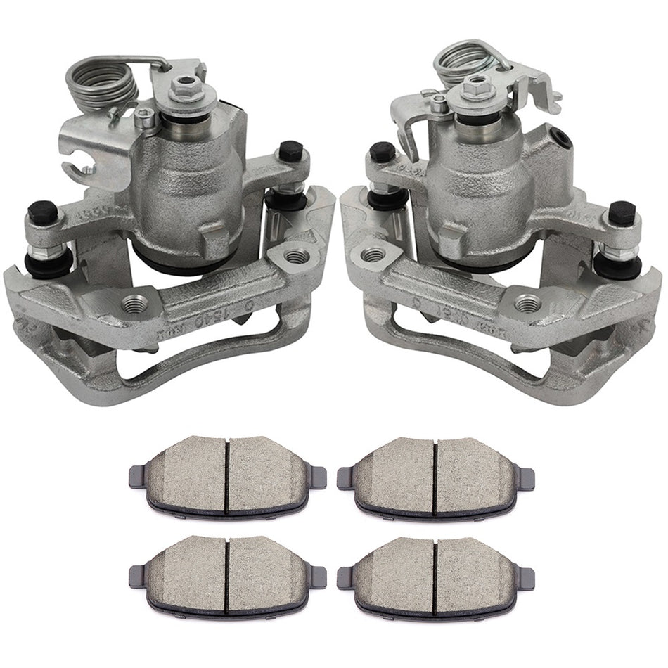 Rear Brake Calipers And Ceramic Pads For 2011-2019 Ford Explorer 13-14 Ford Flex