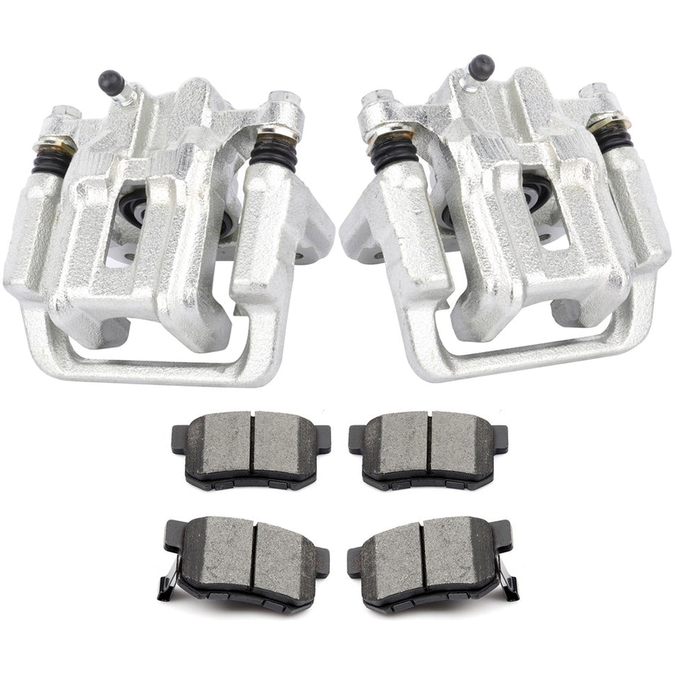 Rear Brake Calipers And Ceramic Pads For 2001-2003 Acura CL 99-08 Acura TL