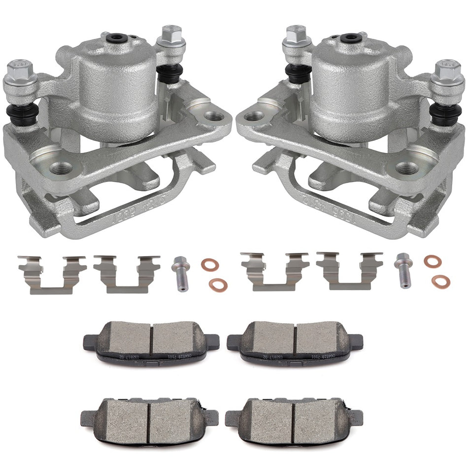 Rear Brake Calipers And Ceramic Pads For 2006 2007 2008 2009 Infiniti M35