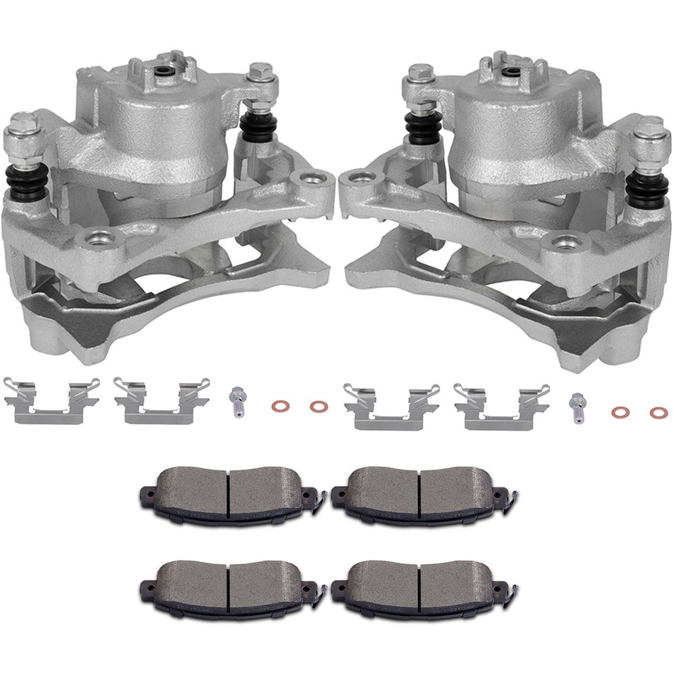 Front Brake Calipers And Ceramic Pads For 13 14 15 16 17 2018 2019 Nissan Altima