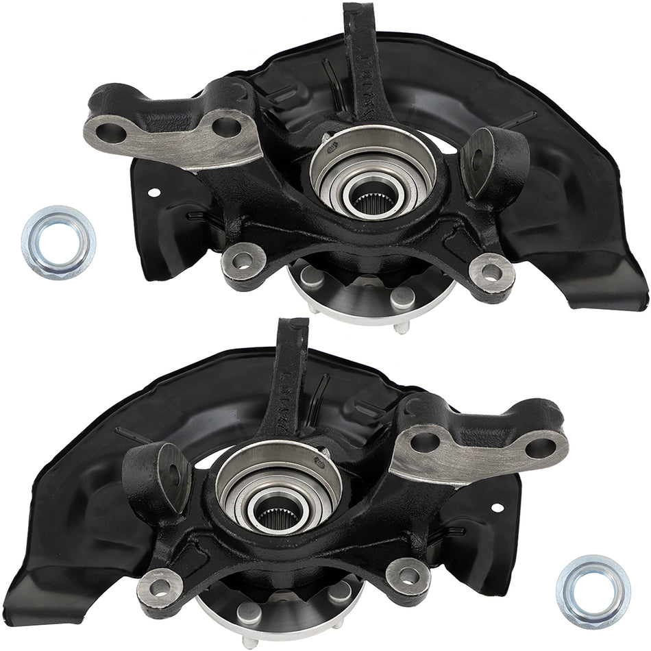 Pair Front Wheel Bearings Hub Knuckle Assembly For Lexus RX330 2004 2005 2006