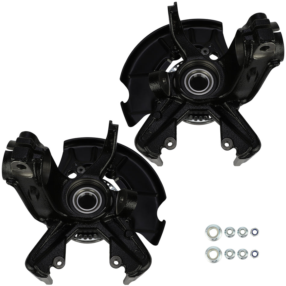Pair Front Wheel Bearings Hub Knuckle Assembly For Volkswagen Beetle Golf Jetta