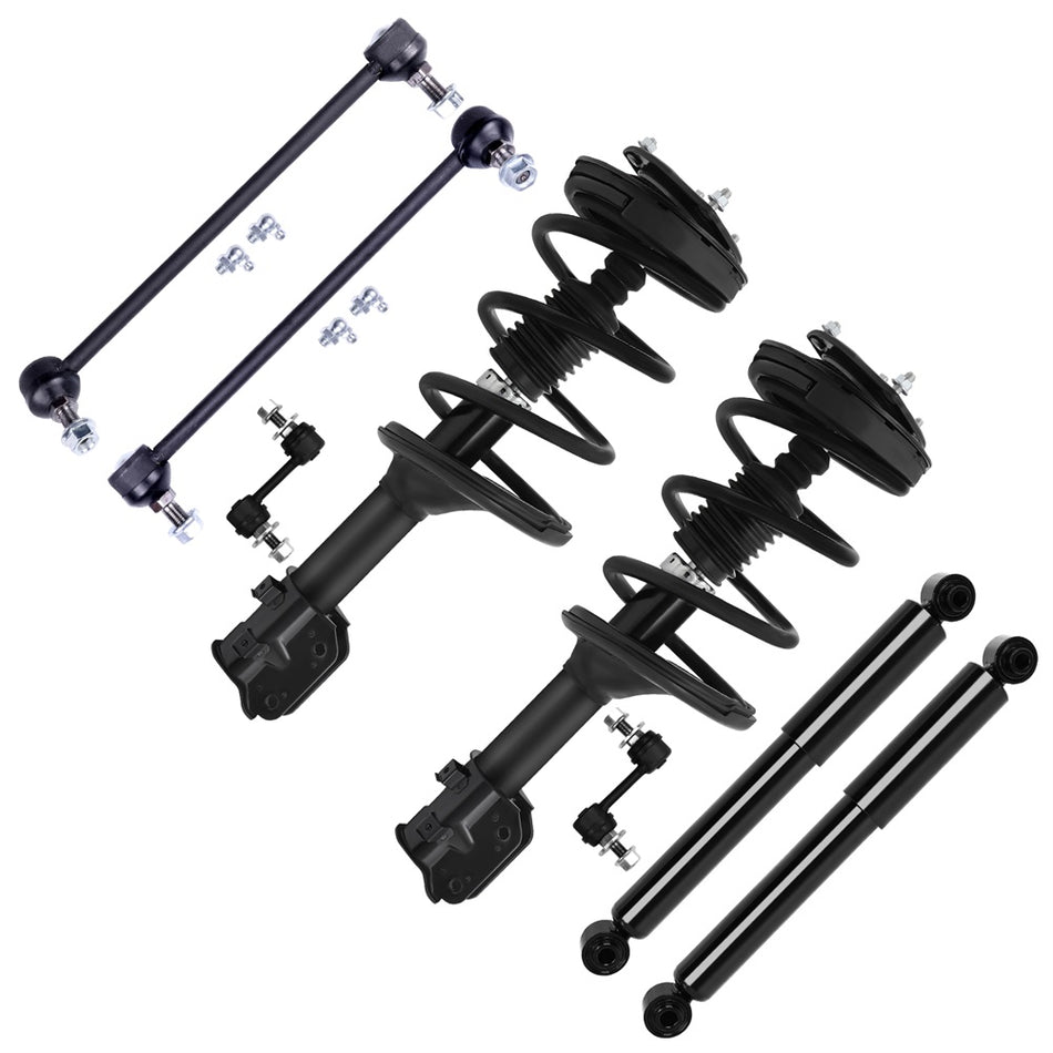 For 2006-2014 Kia Sedona Front Struts Rear Shock Joint TieRod Sway Bar 8pcs Kit