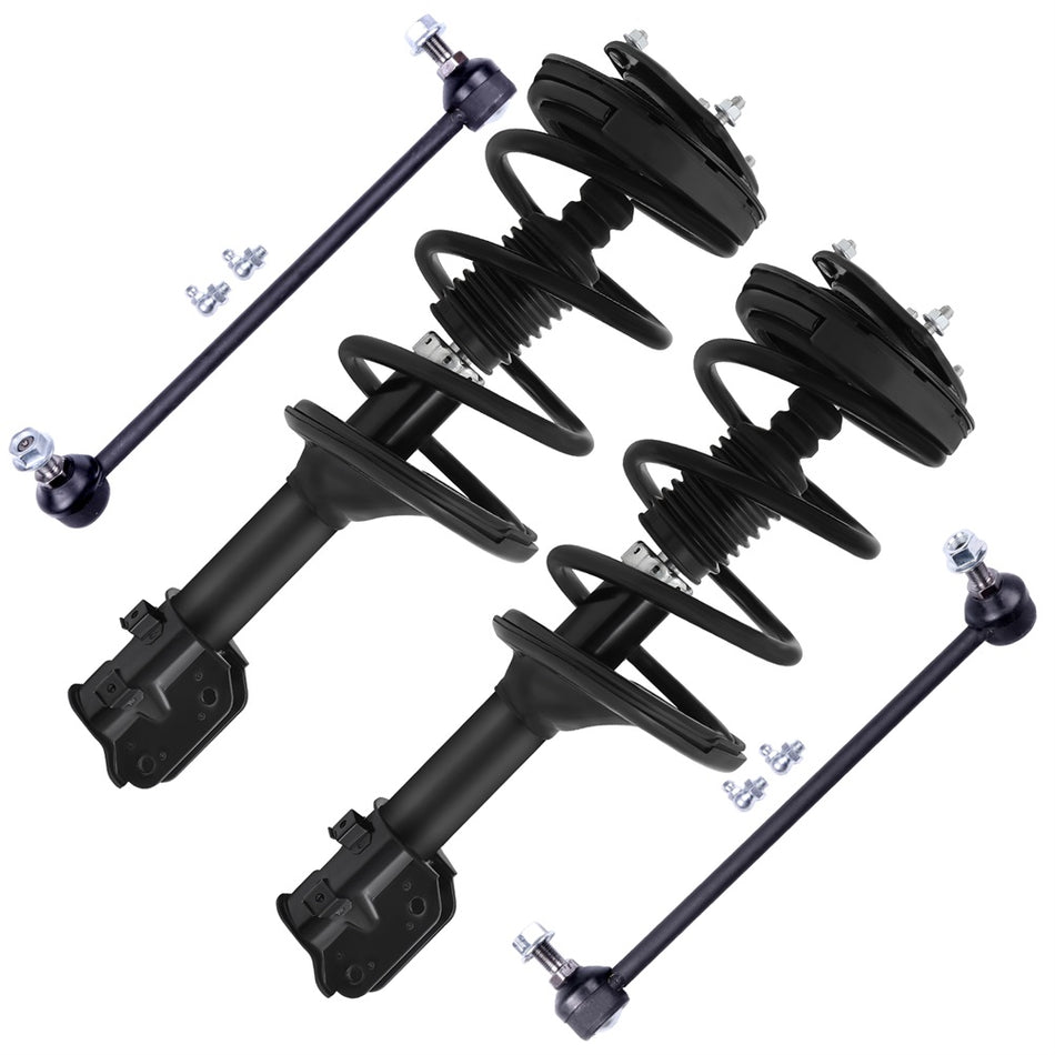 2007 2008 Hyundai Entourage Front Complete Struts Spring Sway Bar Links Kit