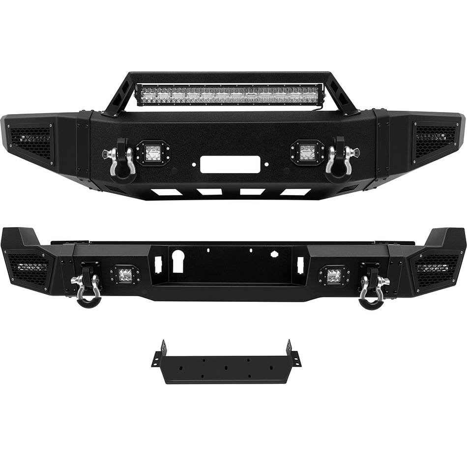 For 2017-2019 Ford F250 F350 F450 Front & Rear Bumper Built-in Led Lights