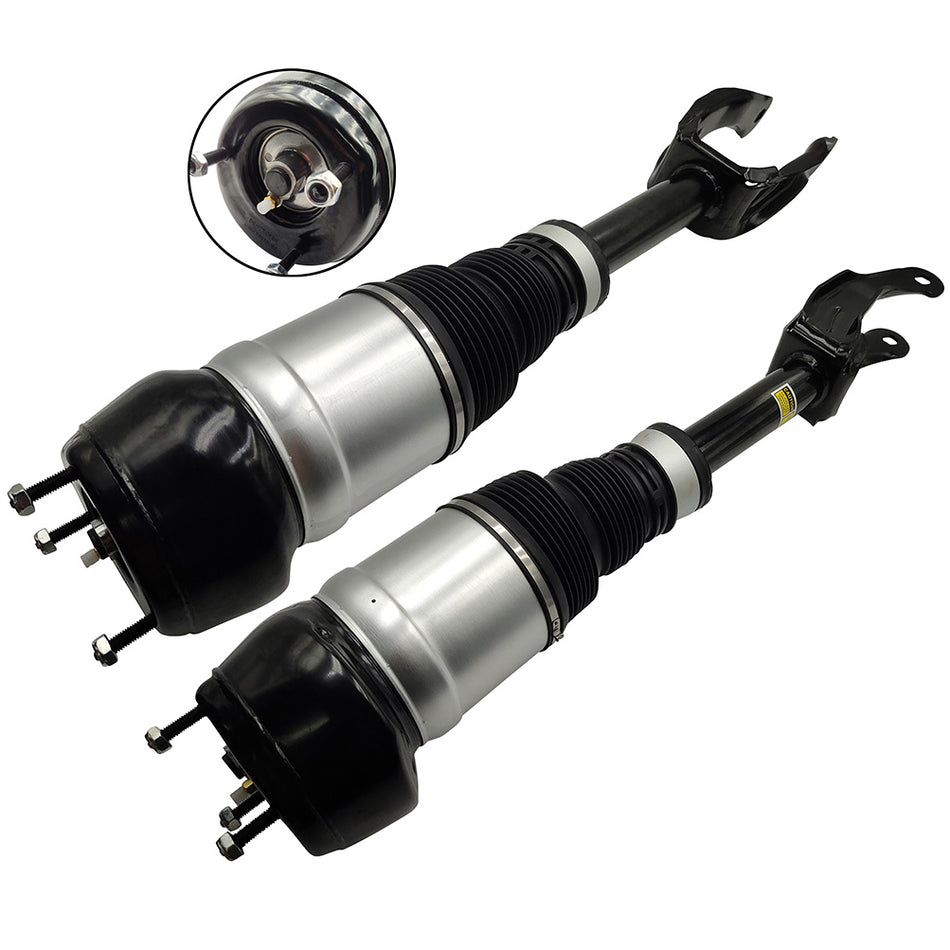 Pair Front air suspension shock strut For Mercedes X166 GL350 GL450 GL63 w/o ADS