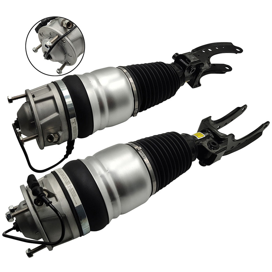 Front Pair air suspension shock struts For Audi Q7 Porsche Cayenne VW Touareg