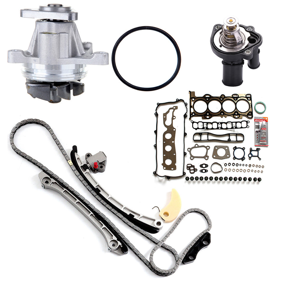 Timing Chain Kit Head Gasket Water Pump For 07-12 Mazda CX-7 2.3L with Thermostat 839853