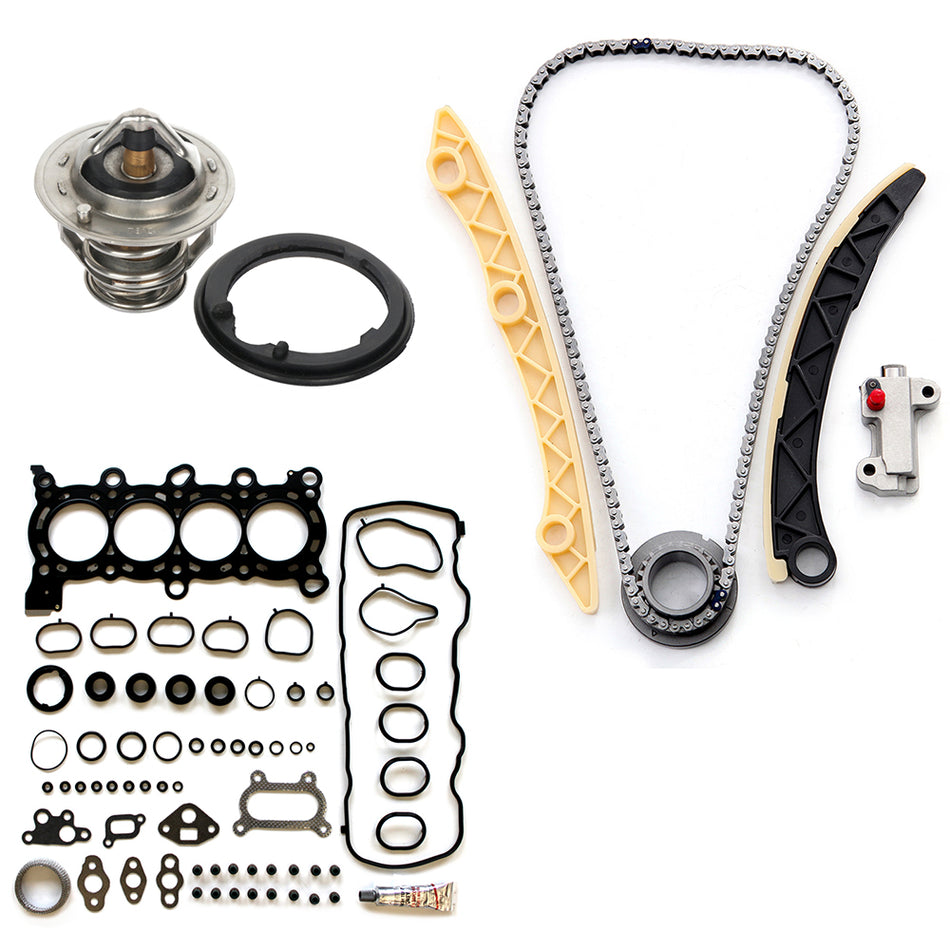 06-11 Honda Civic 1.8L Timing Chain Kit Head Gasket Set and Thermostat 839864