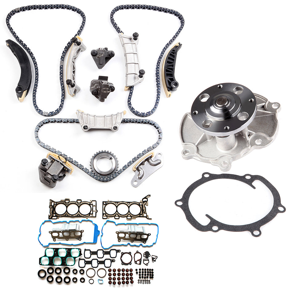 Head Gasket Set Timing Chain Kit Water Pump For Buick Enclave Saturn Outlook 3.6 839946