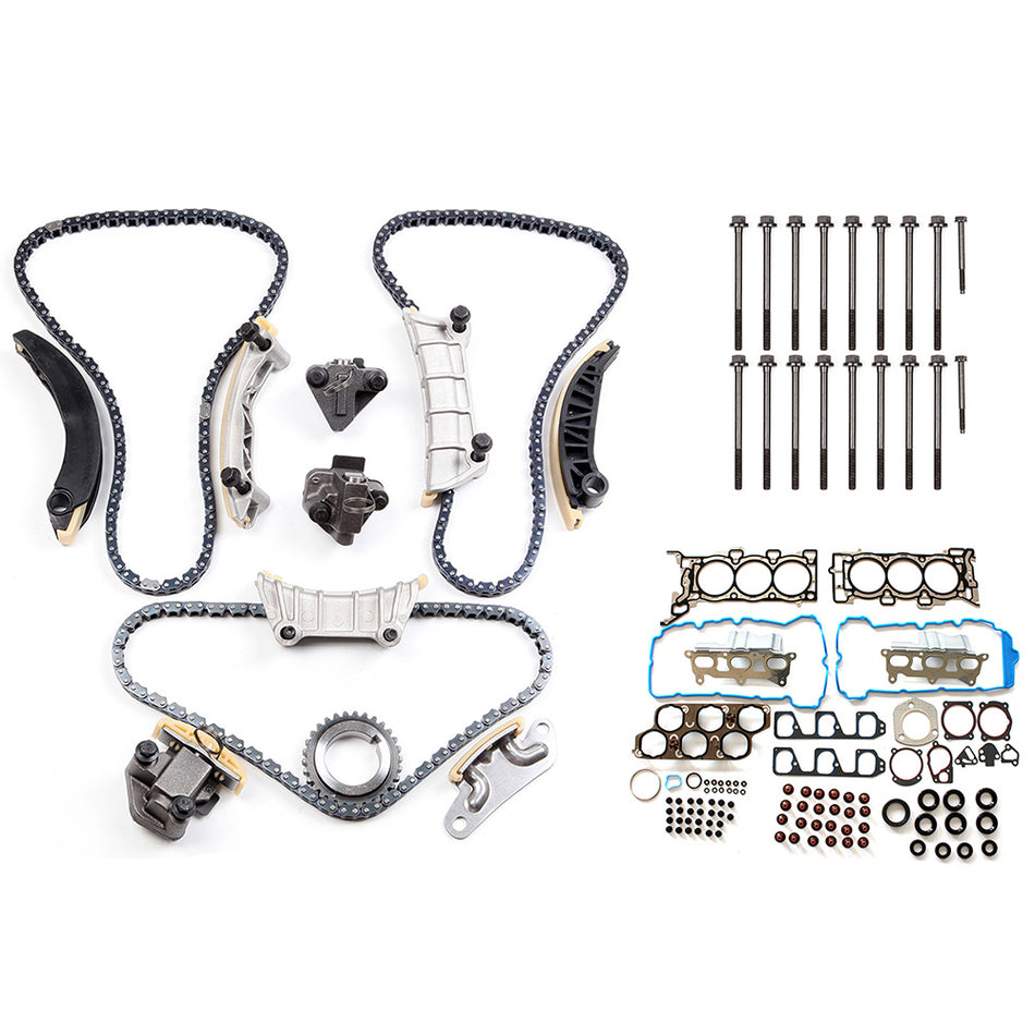 Head Gasket Bolts Set Timing Chain Kit For 07-09 Saturn Aura 3.6L 839954
