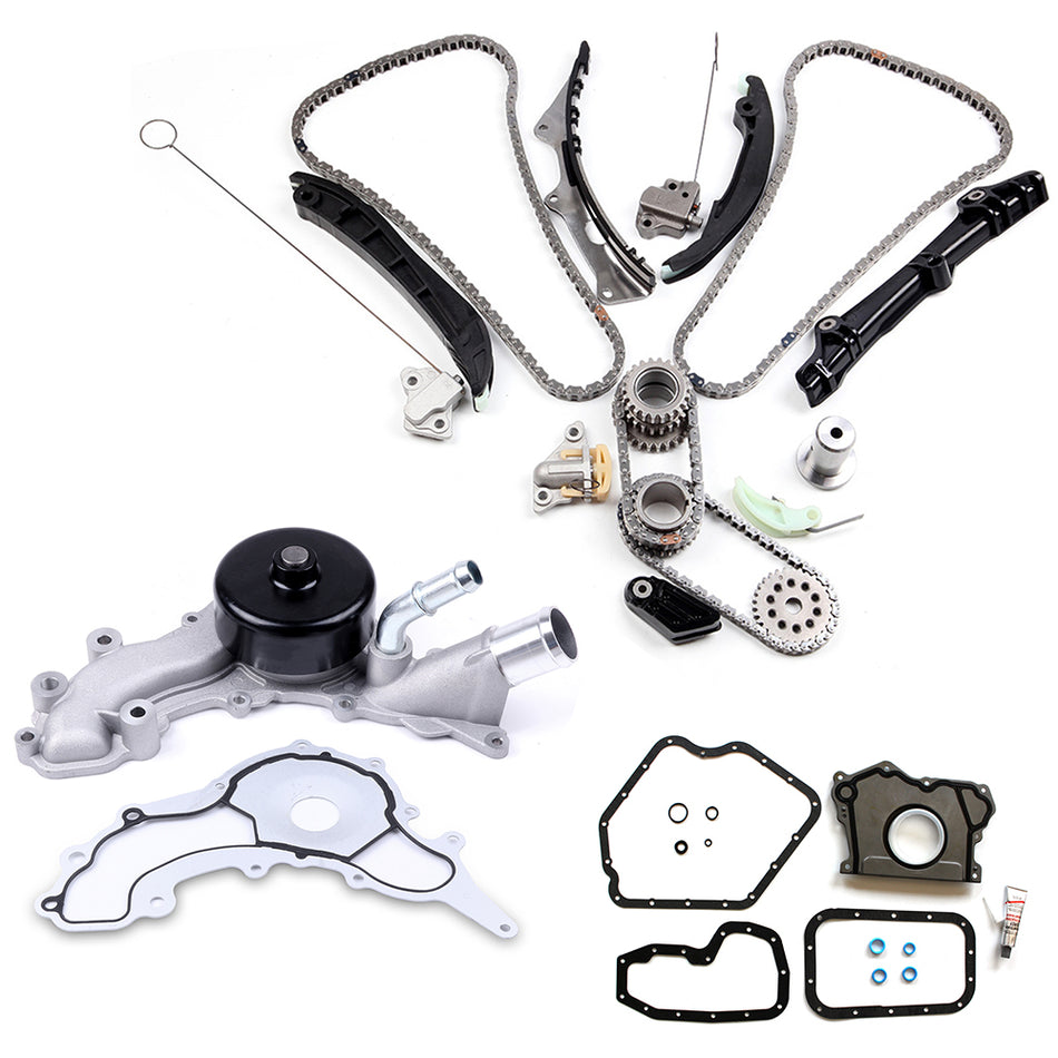12-15 Jeep Wrangler 3.6L DOHC withWater Pump Timing Chain Kit Lower Gasket Set 839963