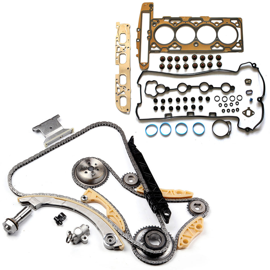 Timing Chain Kit Head Gasket Set For Chevrolet Cobalt HHR 2.2L Malibu 2.4L 839980 Only for Auto