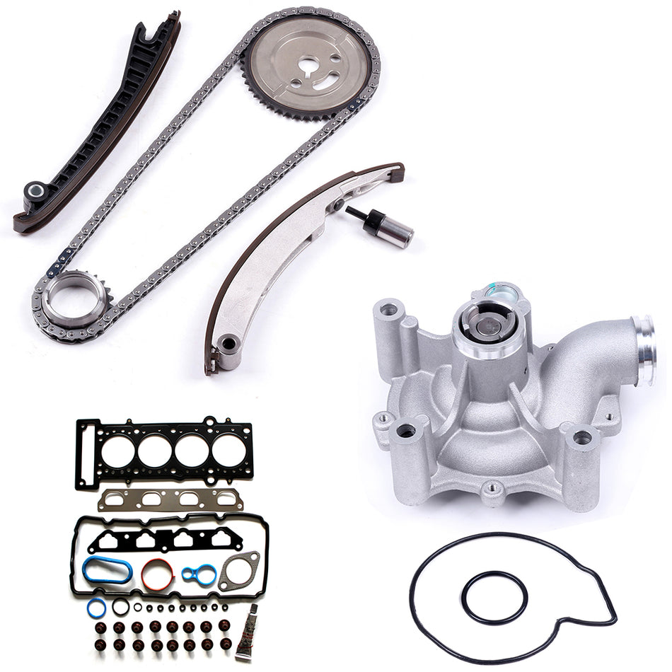 Timing Chain Water Pump Kit Head Gasket Set For 02-07 Mini Cooper 1.6L L4 SOHC 840008